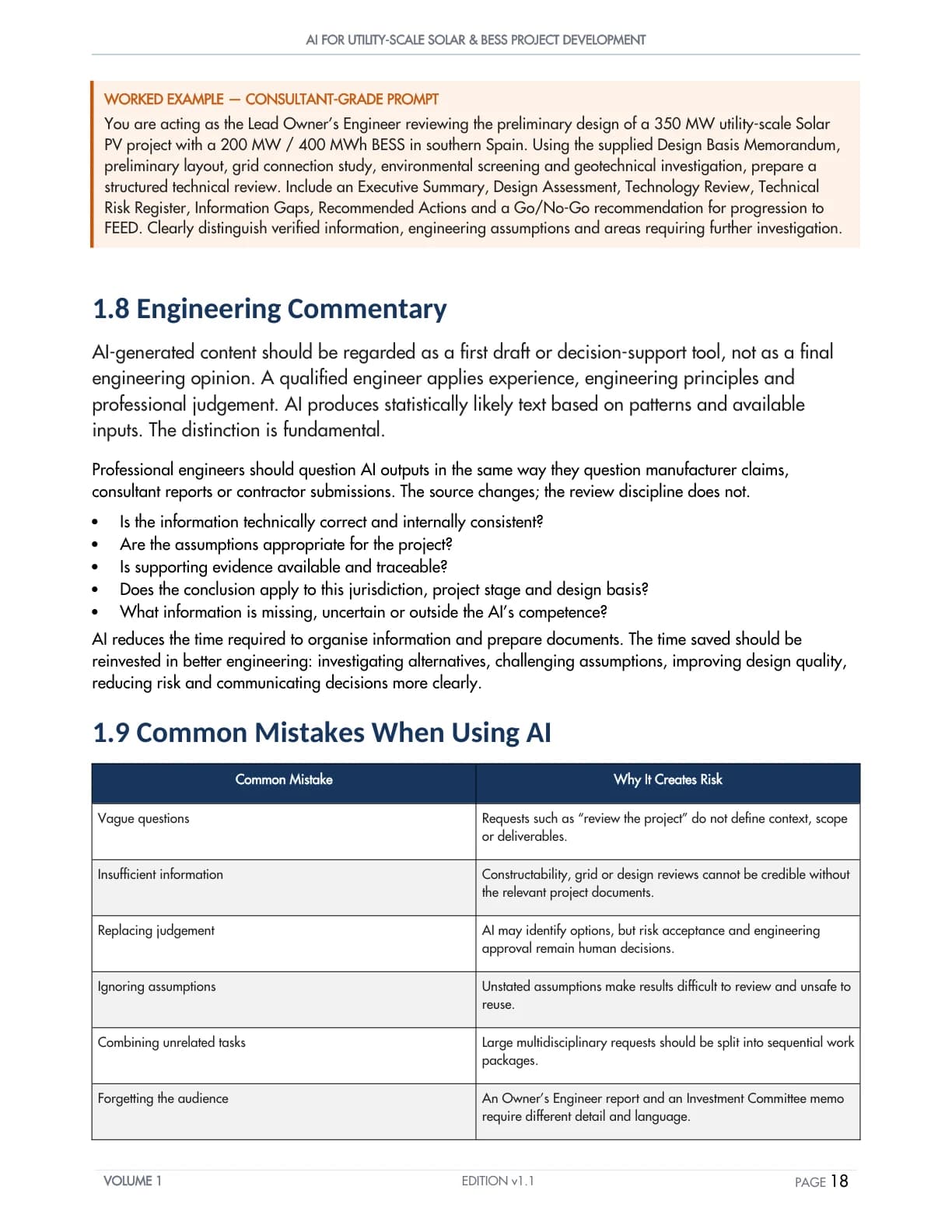 Consultant-grade prompt and engineering commentary example